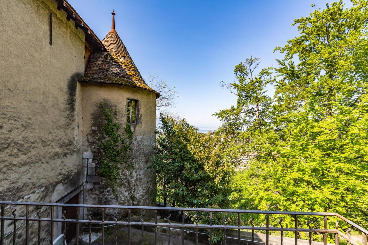 A Castle Spirit Apartment In Chateau Du Chatelard Clarens Exteriör bild
